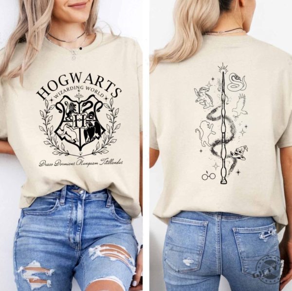 Vintage Wizard House 2 Sides Shirt giftyzy 2