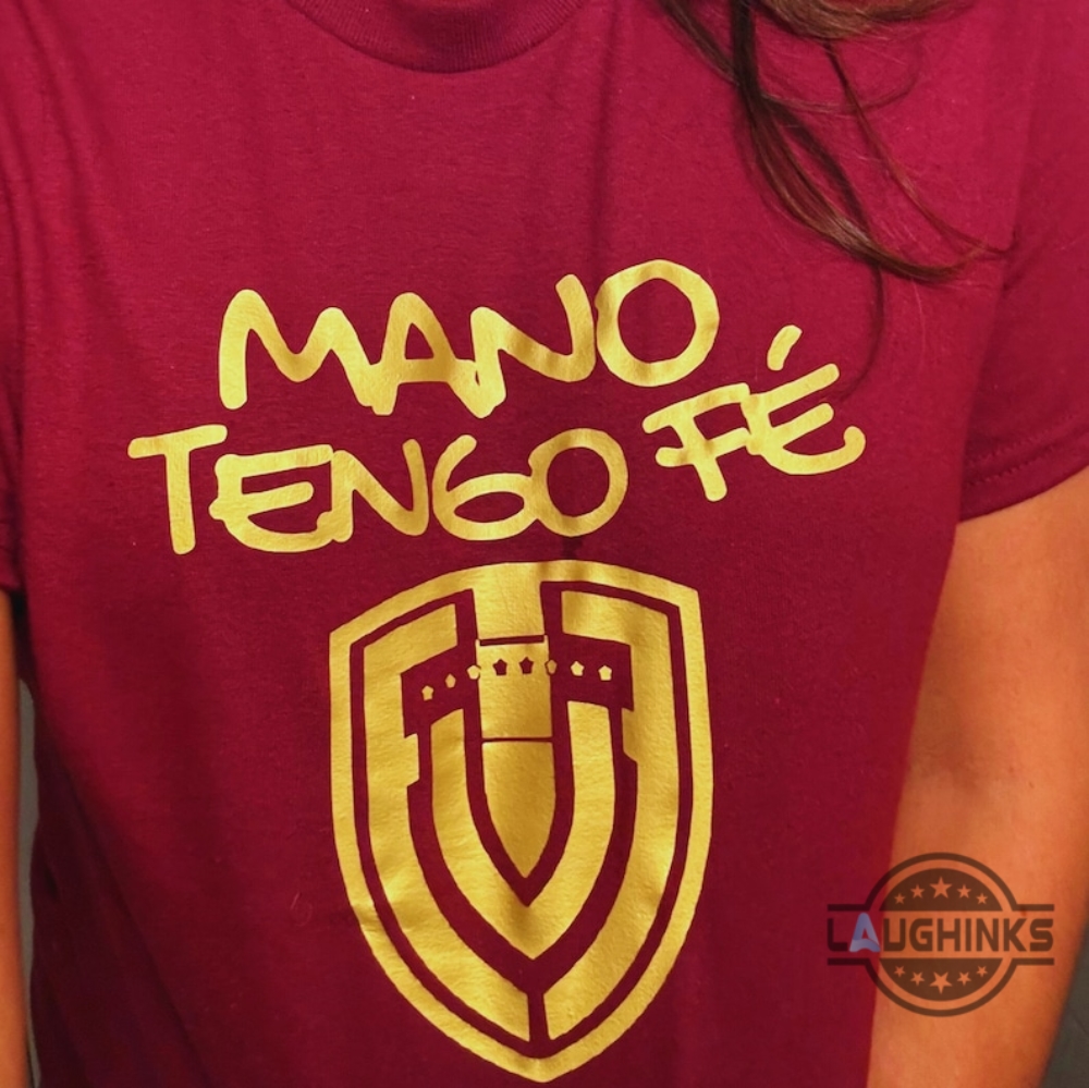 Imagenes De La Vinotinto Mano Tengo Fe All Over Printed T Shirt Sweatshirt Hoodie Venezuela Soccer 2024 Shirts