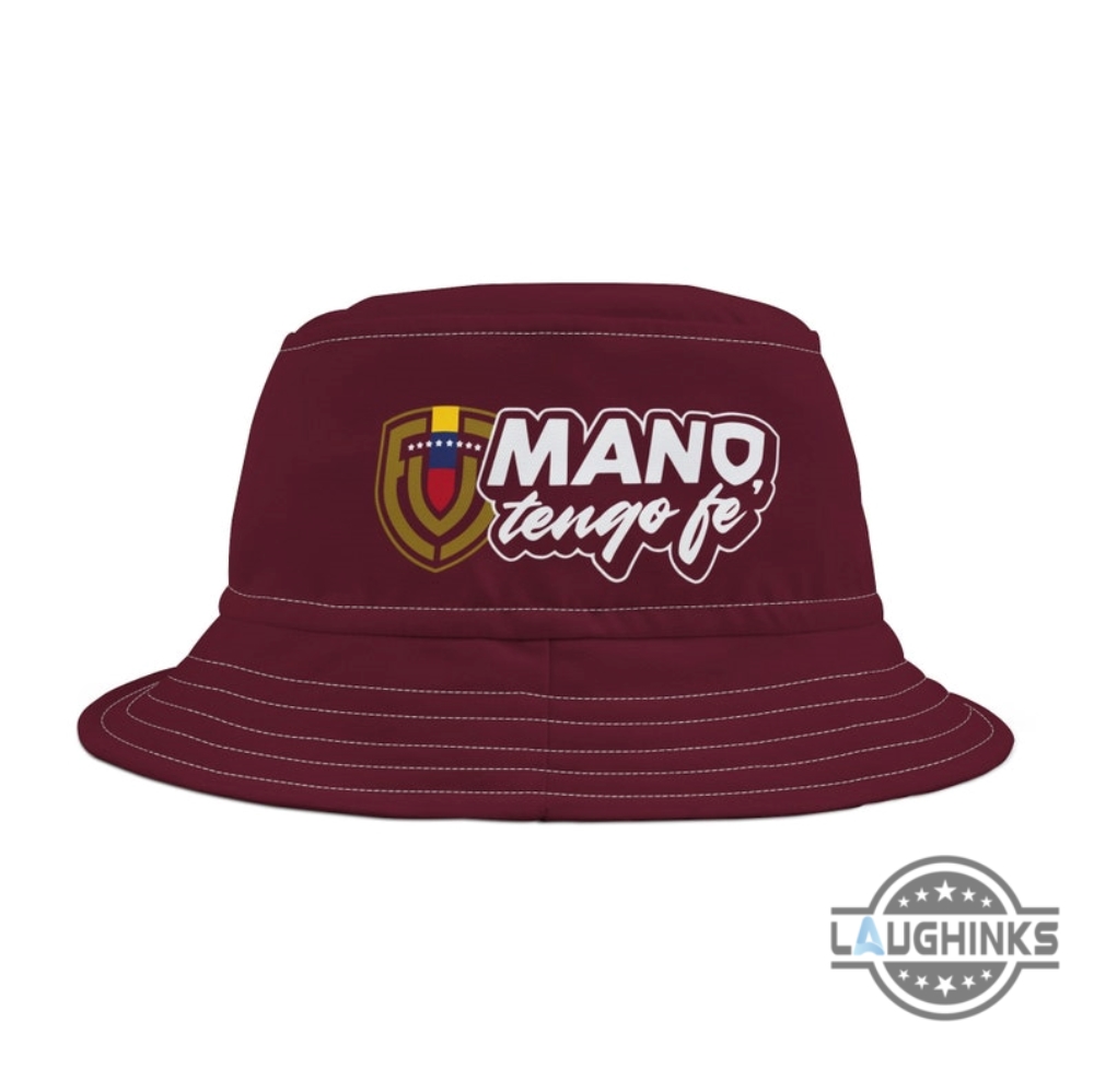 Mano Tengo Fe La Vinotinto Bucket Hat Copa America 2024 Venezuela Soccer All Over Printed Hats