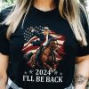 Donald Trump 2024 Shirt Trump Riding A Horse With The American Flag Cowboy Trump T Shirt Trump Shirt Sweatshirt Hoodie trendingnowe 1 1