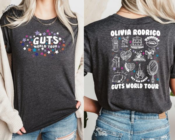 Olivia Guts Tour Shirt Olivia Rodrigo Tour Shirt Olivia Rodrigo Guts Shirt Olivia Rodrigo Tour Guts Shirt Guts Tour Olivia Rodrigo Shirt revetee 2