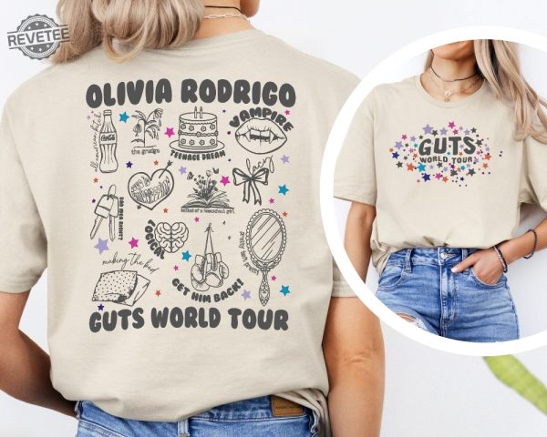 Olivia Guts Tour Shirt Olivia Rodrigo Tour Shirt Olivia Rodrigo Guts Shirt Olivia Rodrigo Tour Guts Shirt Guts Tour Olivia Rodrigo Shirt revetee 3