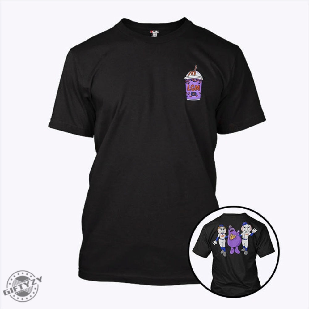 Lgm New York Mets And Friends Grimace Monster Shirt