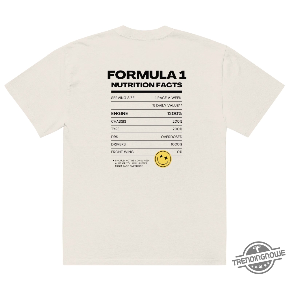 Formula 1 Ingredients Shirt Sweatshirt Hoodie