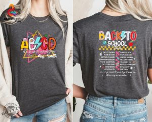 Custom Teacher Shirt Personalized Teacher Gift Teacher Appreciation Tshirt First Day Of School Sweatshirt Back To School Tour Shirt giftyzy 5