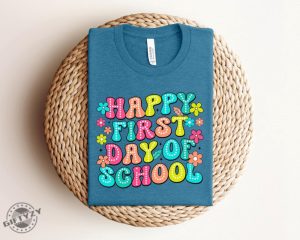 Happy First Day Of School Shirt Gift For Teachers giftyzy 2