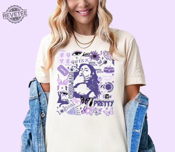 Olivia Guts Tour Shirt Concert Outfit Guts Tour 2024 Sweatshirt Guts World Tour Setlist T Shirt Guts World Tour T Shirt revetee 4