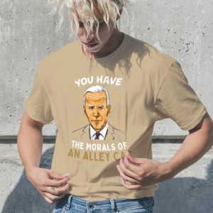 joe biden morals of an alley cat t shirt sweatshirt hoodie funny presidential debate donald trump memes gifs shirts laughinks 1