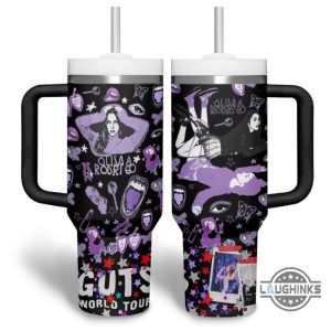 olivia rodrigo guts world tour stanley tumbler cup dupe 40oz