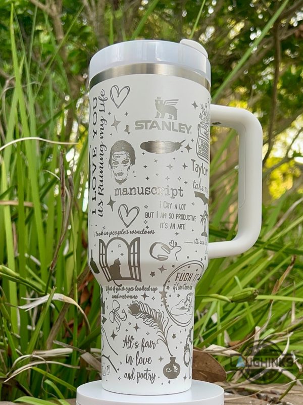 taylor swift engraved stanley cup dupe cheap ttpd swifties eras tour inspired tumblers laughinks 1