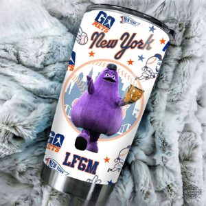 new york mets grimace tumbler 20oz 30oz