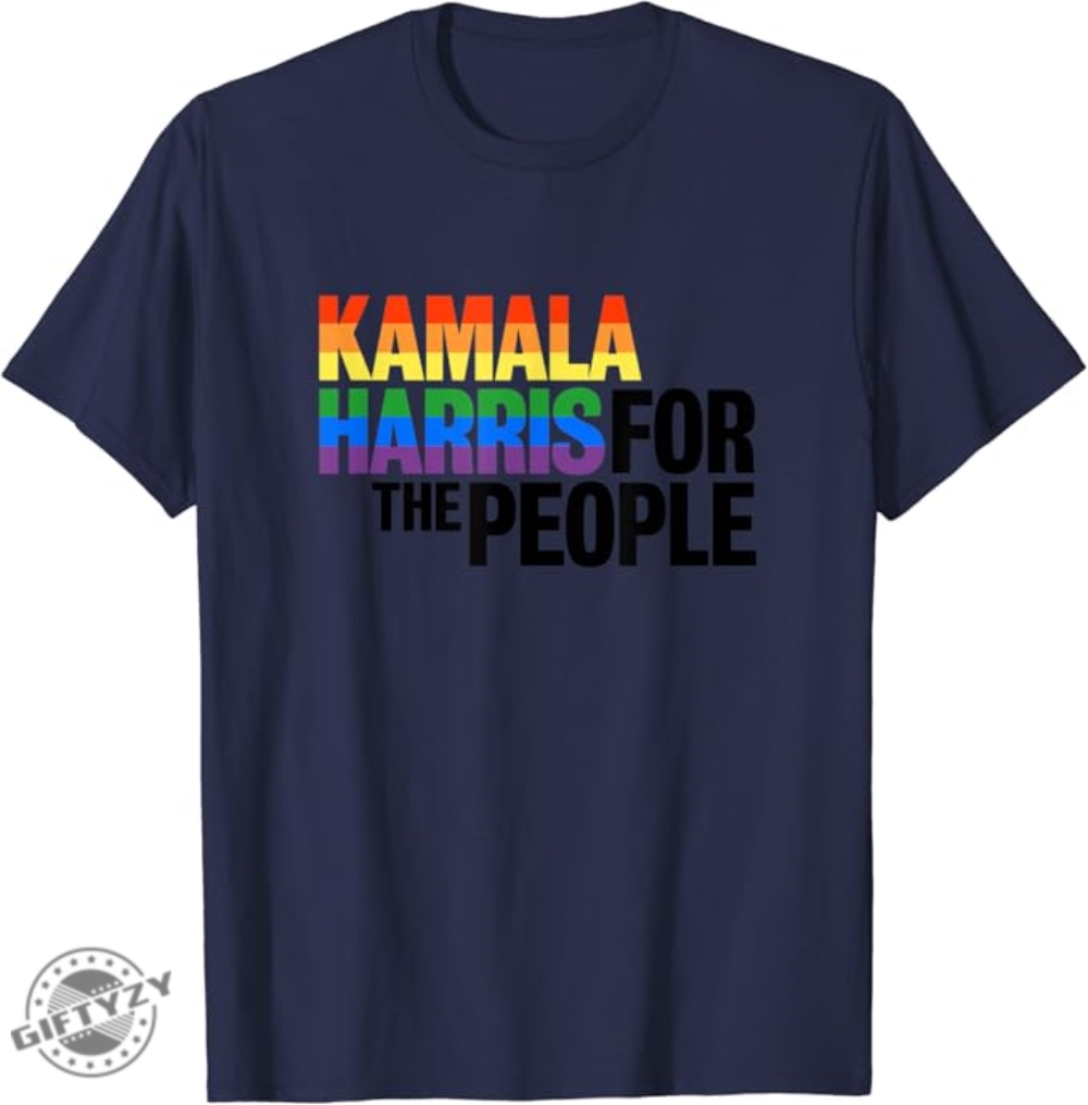 Kamala Harris Vice President Tshirt Lgbt Gay Pride Rainbow Shirt giftyzy 1