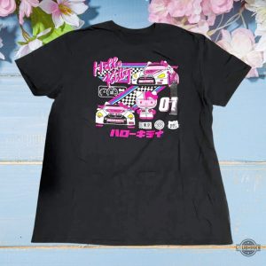 hello kitty race car shirt sweatshirt hoodie sanrio tokyo speed girls racer gift laughinks 1
