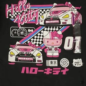 hello kitty race car shirt sweatshirt hoodie sanrio tokyo speed girls racer gift laughinks 3