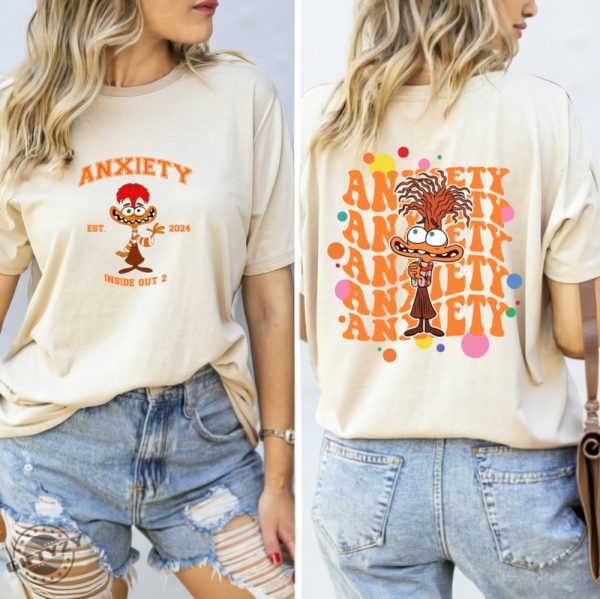 Anxiety Inside Out Disney Mental Health Shirt giftyzy 1