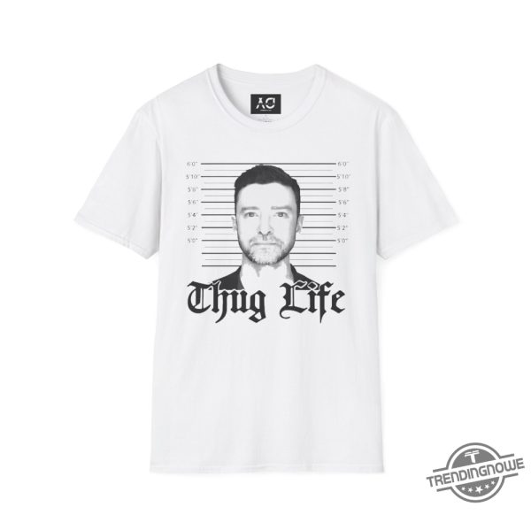 Justin Timberlake Mugshot Shirt Justin Timberlake Thug Life T Shirt trendingnowe 1