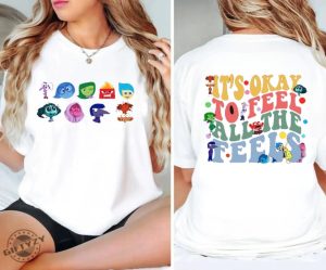 Its Okay To Feel All The Feels Shirt Teacher Bcba Sweatshirt Para Inclusion Tshirt Speech Therapy Hoodie Disney Inside Out Movie Shirt giftyzy 2