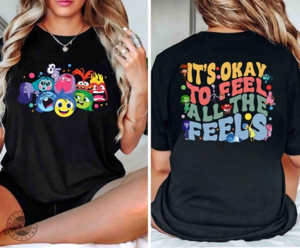 Its Okay To Feel All The Feels Shirt Bcba Shirt Inclusion Sweashirt Speech Therapy Tshirt Teacher Hoodie Disney Inside Out Movie Shirt giftyzy 1