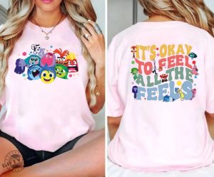 Its Okay To Feel All The Feels Shirt Bcba Shirt Inclusion Sweashirt Speech Therapy Tshirt Teacher Hoodie Disney Inside Out Movie Shirt giftyzy 3