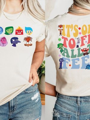 Disney Inside Out Its Okay To Feel All The Feels Shirt Mental Health Shirt Inclusion Shirt Mental Health Matters Sweatshirt revetee 2