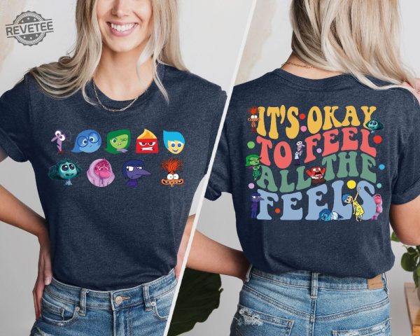 Disney Inside Out Its Okay To Feel All The Feels Shirt Mental Health Shirt Inclusion Shirt Mental Health Matters Sweatshirt revetee 4