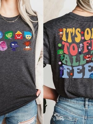 Disney Inside Out Its Okay To Feel All The Feels Shirt Mental Health Shirt Inclusion Shirt Mental Health Matters Sweatshirt revetee 6