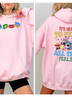 Inside Out Its Okay To Feel All The Feels Sweatshirt Speech Therapy Hoodie Bcba Tee Mental Health Matters Sweatshirt revetee 2