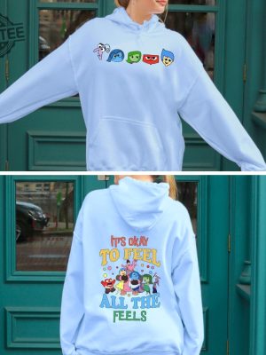 Inside Out Its Okay To Feel All The Feels Sweatshirt Speech Therapy Hoodie Bcba Tee Mental Health Matters Sweatshirt revetee 3