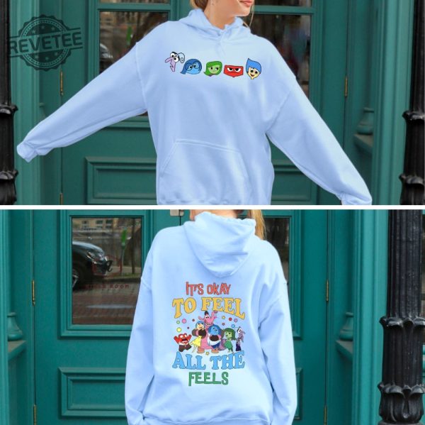 Inside Out Its Okay To Feel All The Feels Sweatshirt Speech Therapy Hoodie Bcba Tee Mental Health Matters Sweatshirt revetee 3