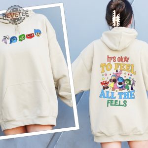 Inside Out Its Okay To Feel All The Feels Sweatshirt Speech Therapy Hoodie Bcba Tee Mental Health Matters Sweatshirt revetee 5