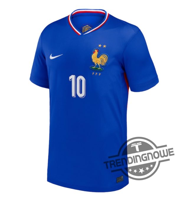 France Football Shirt France Nike Home Stadium Shirt 2024 With Mbappe 10 trendingnowe 1