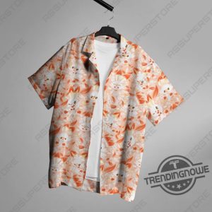 Scorbunny Fire Hawaiian Shirt Scorbunny Button Up Shirt Gift Pokemon Hawaiian Shirt trendingnowe 2