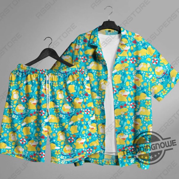 Psyduck Hawaiian Anime Shirt Psyduck Shirt Gift Pokemon Hawaiian Shirt trendingnowe 1