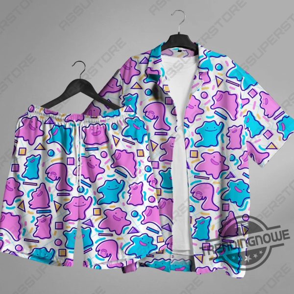 Ditto Hawaiian Shirt Ditto Ghost Shirt Gift Pokemon Hawaiian Shirt trendingnowe 1