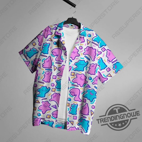 Ditto Hawaiian Shirt Ditto Ghost Shirt Gift Pokemon Hawaiian Shirt trendingnowe 2