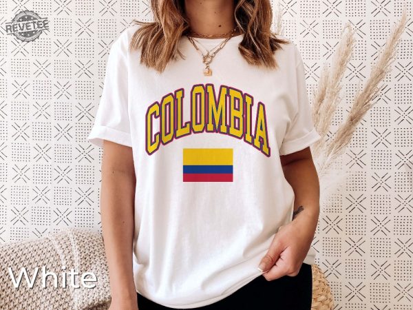 Colombian Flag T Shirt Colombiana Colombia Shirt Colombia Soccer T Shirt Colombia Copa America Shirt Copa America 2024 revetee 2