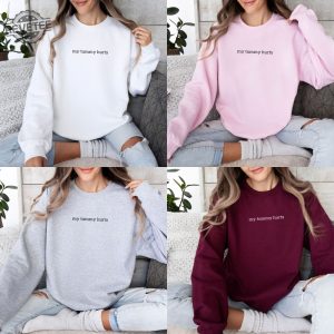 Tummy Problems Crewneck Sweatshirt My Tummy Hurts Sweatshirt My Tummy Hurts And Im Being Very Brave About It revetee 3