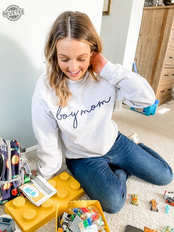 Boy Mom Embroidered Sweatshirt Boy Mom Shirt Ideas Boy Mom Sweatshirt Boy Mom Hoodie Boy Mom T Shirt revetee 1