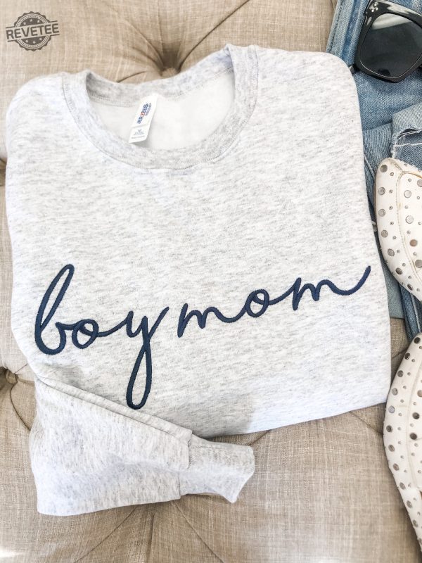 Boy Mom Embroidered Sweatshirt Boy Mom Shirt Ideas Boy Mom Sweatshirt Boy Mom Hoodie Boy Mom T Shirt revetee 2