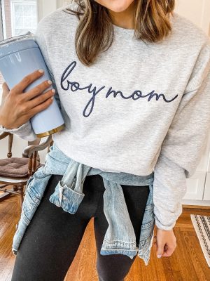 Boy Mom Embroidered Sweatshirt Boy Mom Shirt Ideas Boy Mom Sweatshirt Boy Mom Hoodie Boy Mom T Shirt revetee 3