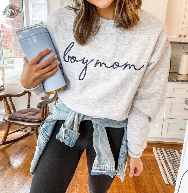 Boy Mom Embroidered Sweatshirt Boy Mom Shirt Ideas Boy Mom Sweatshirt Boy Mom Hoodie Boy Mom T Shirt revetee 3