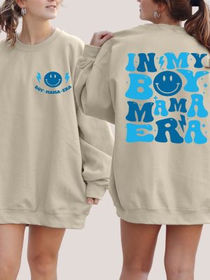 In My Boy Mama Era Sweatshirt Boy Mama Club Sweater Boy Mama Sweatshirt New Mom Gift In My Boy Mom Era Sweatshirt revetee 2