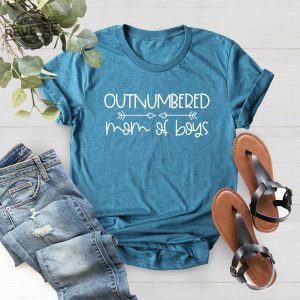 Outnumbered Mom Of Boys T Shirt Funny Boy Mama Shirt Mothers Day Gift Shirt Boy Mom Shirt Ideas Unique revetee 2