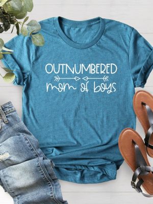 Outnumbered Mom Of Boys T Shirt Funny Boy Mama Shirt Mothers Day Gift Shirt Boy Mom Shirt Ideas Unique revetee 2