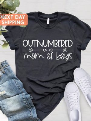 Outnumbered Mom Of Boys T Shirt Funny Boy Mama Shirt Mothers Day Gift Shirt Boy Mom Shirt Ideas Unique revetee 3