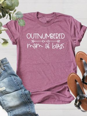 Outnumbered Mom Of Boys T Shirt Funny Boy Mama Shirt Mothers Day Gift Shirt Boy Mom Shirt Ideas Unique revetee 4