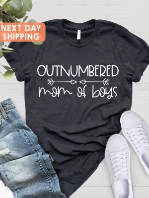 Outnumbered Mom Of Boys T Shirt Funny Boy Mama Shirt Mothers Day Gift Shirt Boy Mom Shirt Ideas Unique revetee 7