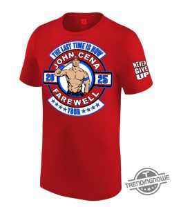 John Cena Shirt John Cena Red Shirt Wwe John Cena T Shirt Sweatshirt Hoodie Wwe Red John Cena Farewell Tour T Shirt trendingnowe 1