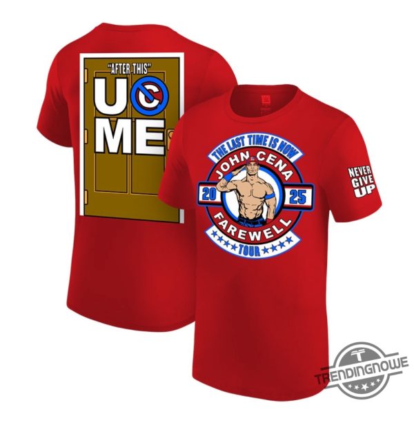 John Cena Shirt John Cena Red Shirt Wwe John Cena T Shirt Sweatshirt Hoodie Wwe Red John Cena Farewell Tour T Shirt trendingnowe 2