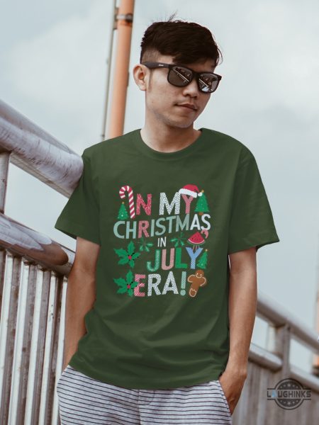 funny in my christmas in july era t shirt sweatshirt hoodie